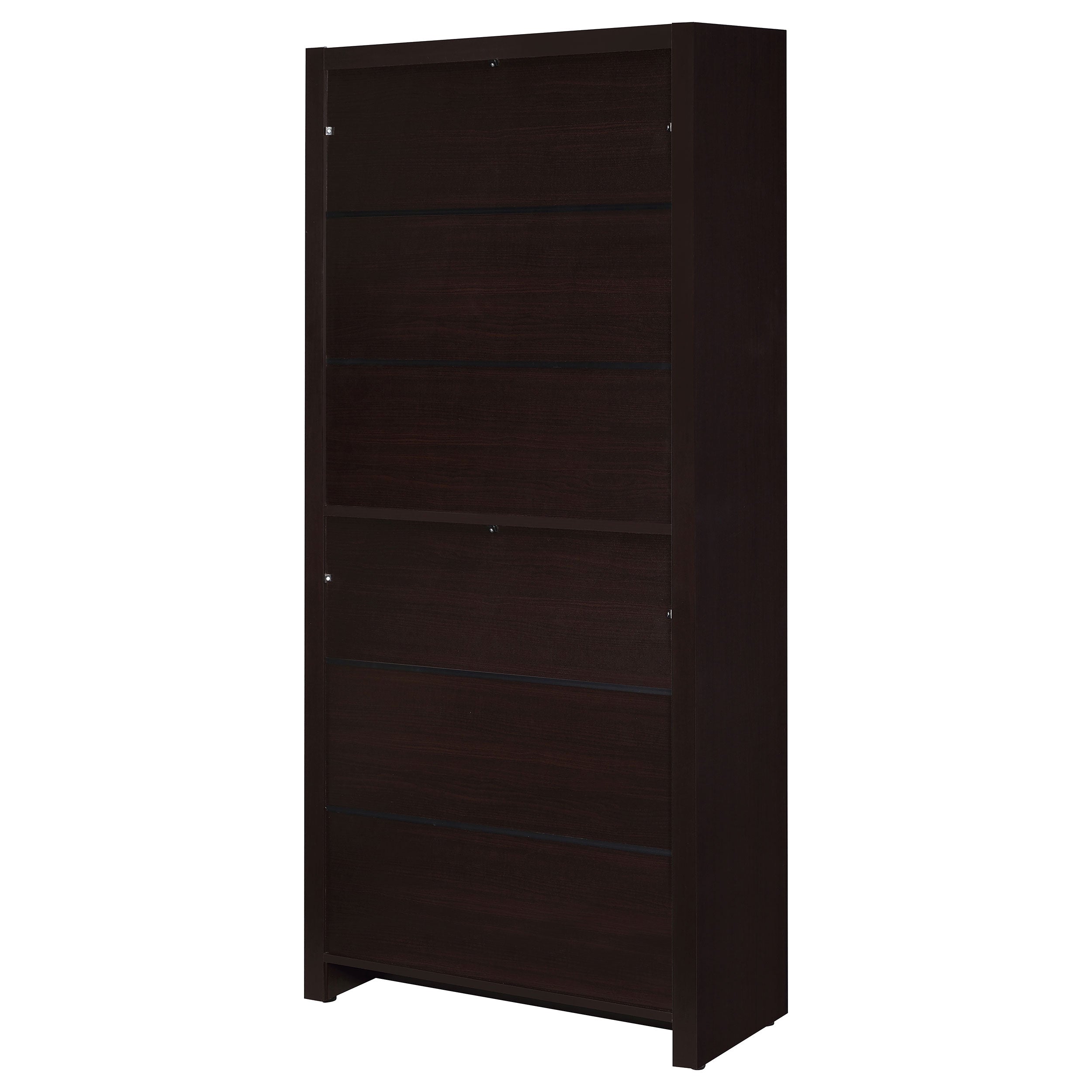 Skylar 71-inch 5-shelf Bookcase with Drawer Cappuccino — view 9