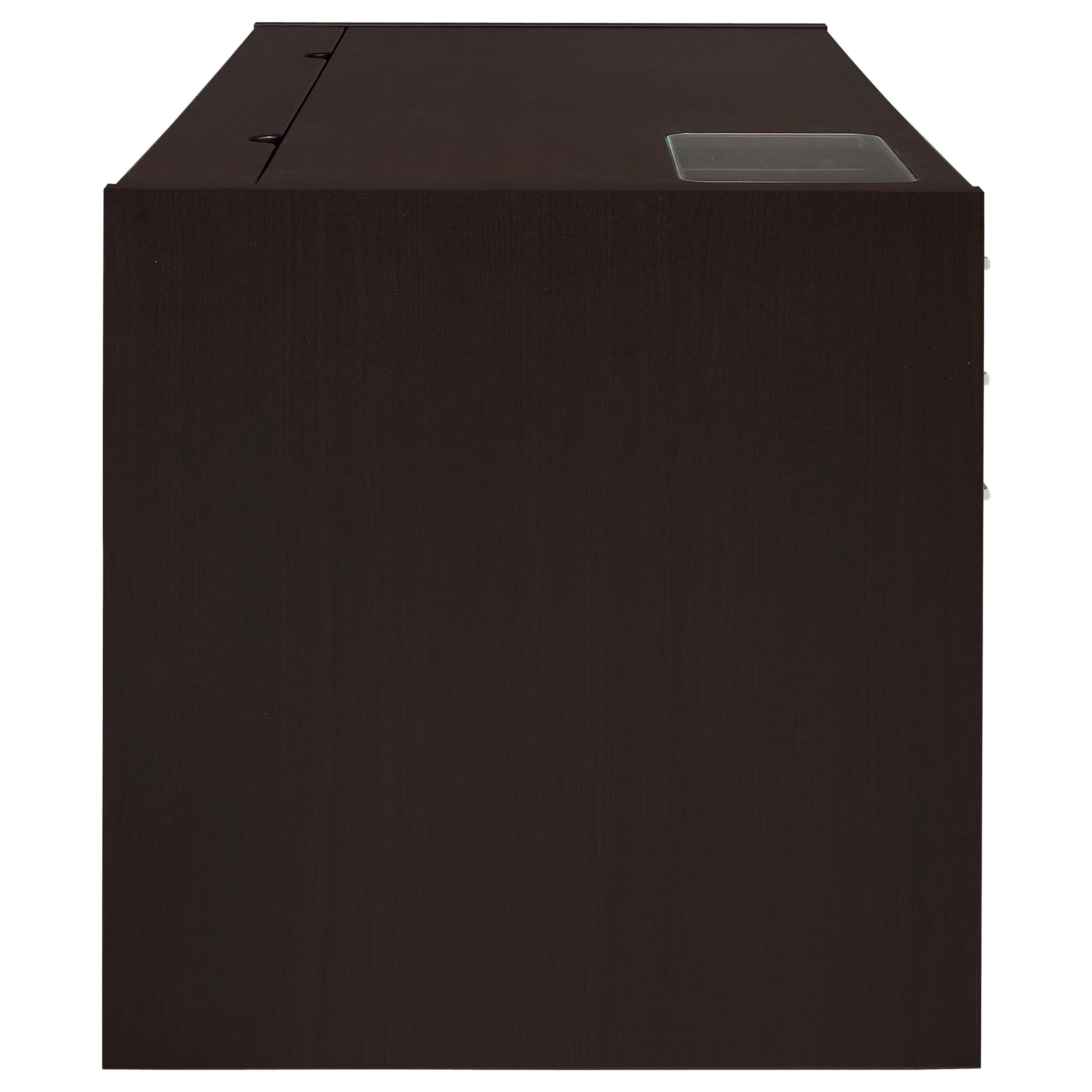 Halston 60-inch 3-drawer Office Computer Desk Cappuccino — view 7