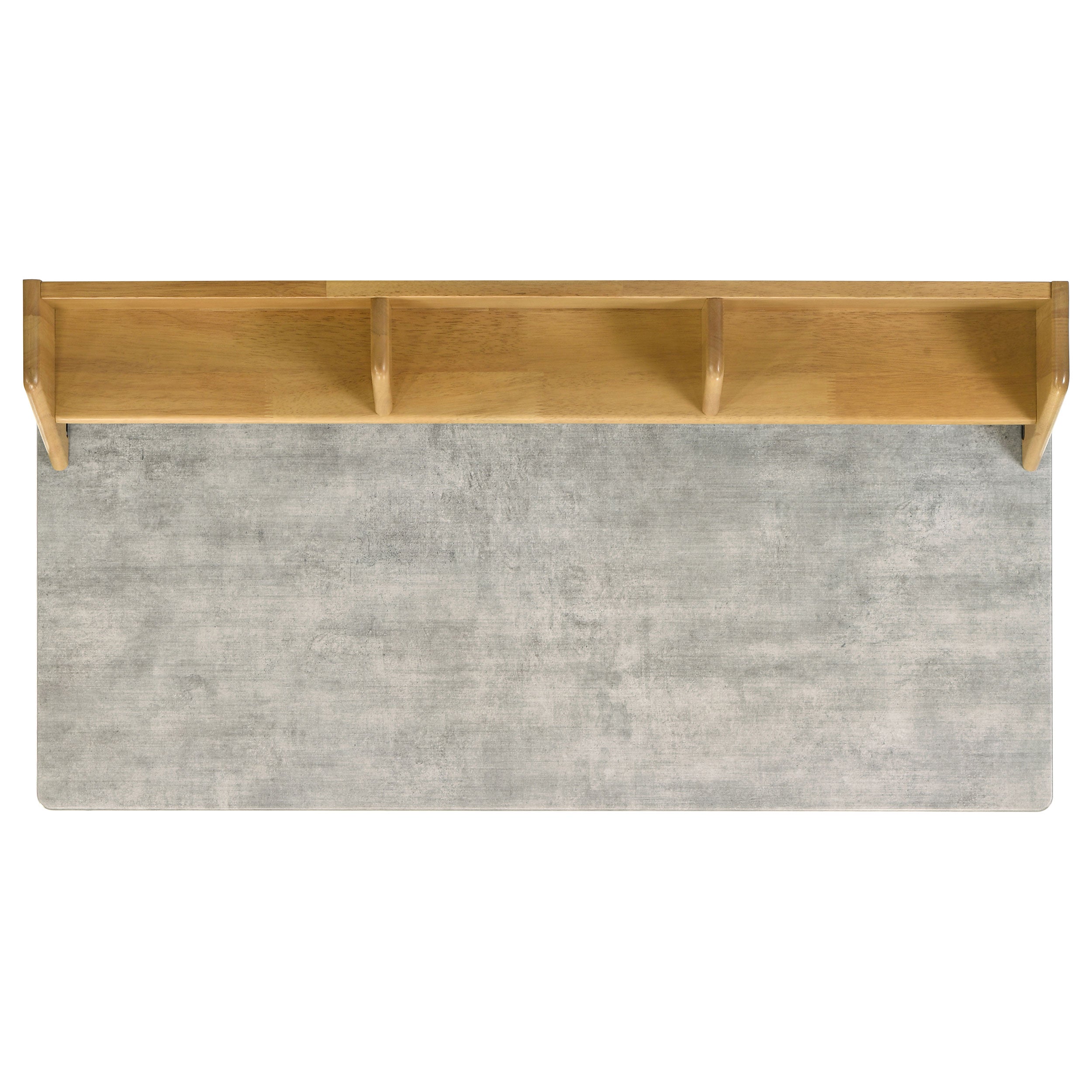 Besler 47-inch SmartTop Writing Desk with Shelf Cement and Natural — view 8
