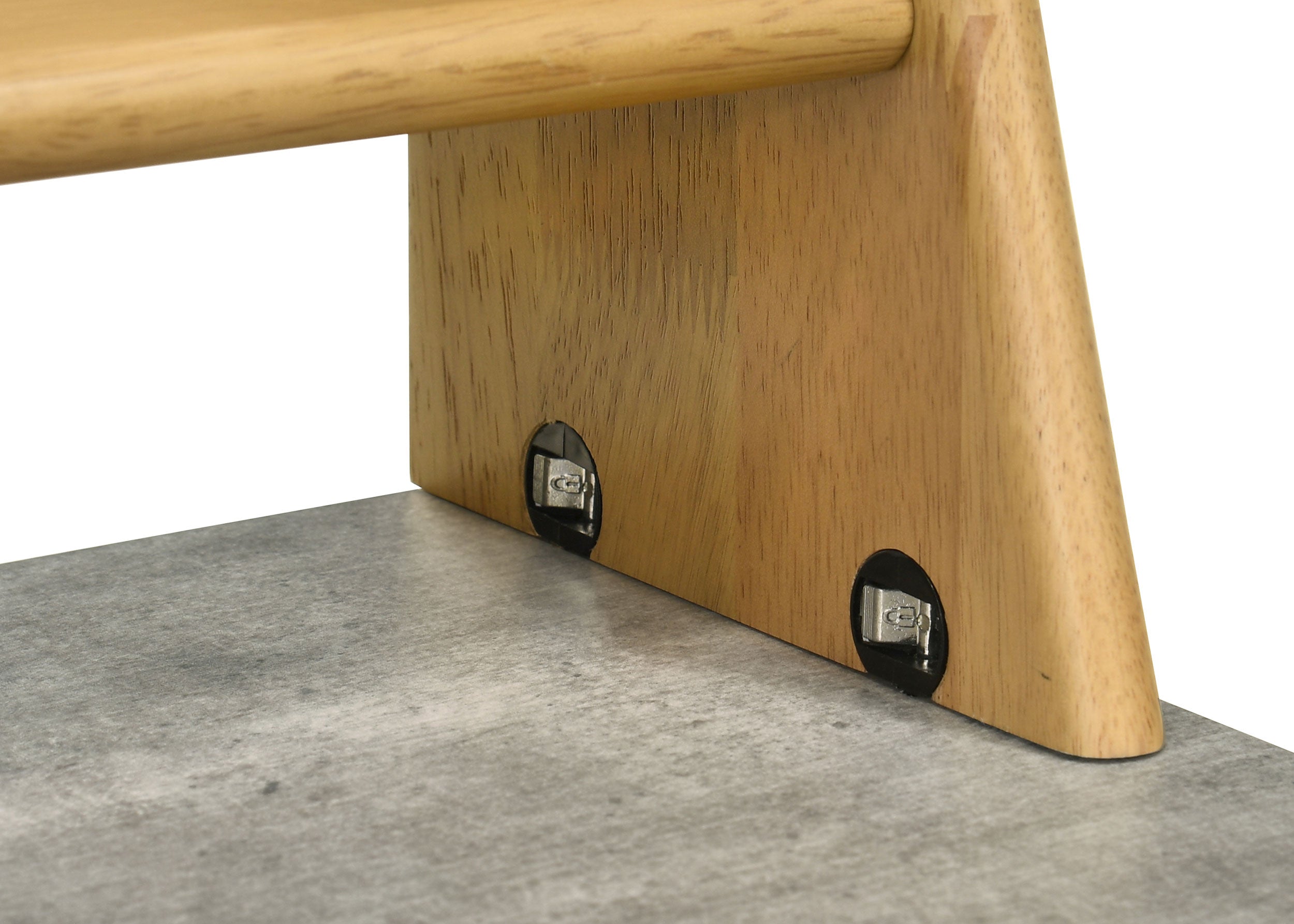 Besler 47-inch SmartTop Writing Desk with Shelf Cement and Natural — view 10