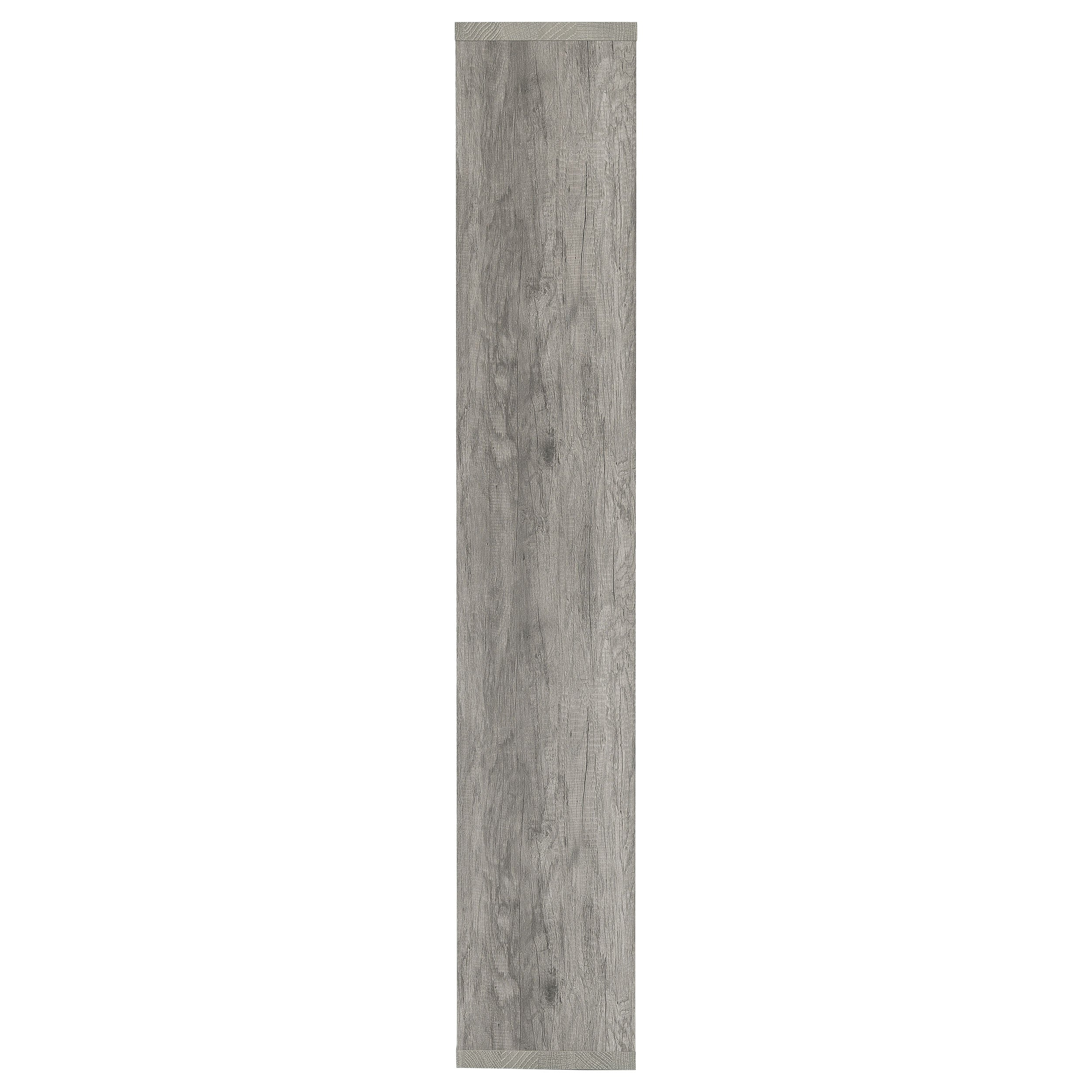 Theo 71-inch 6-shelf Bookshelf Grey Driftwood — view 5