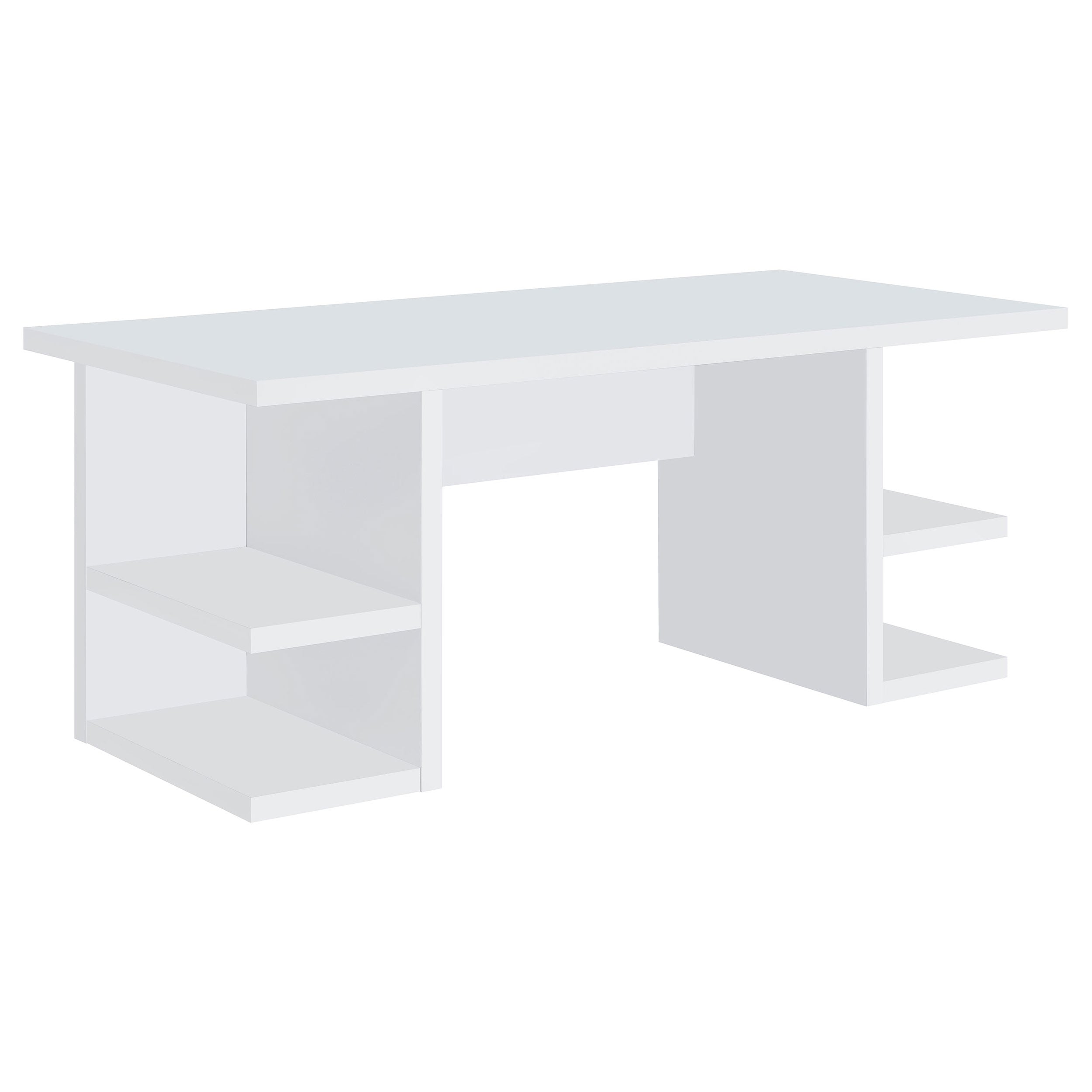 Alice 71-inch 4-shelf Engineered Wood Writing Desk White — view 1