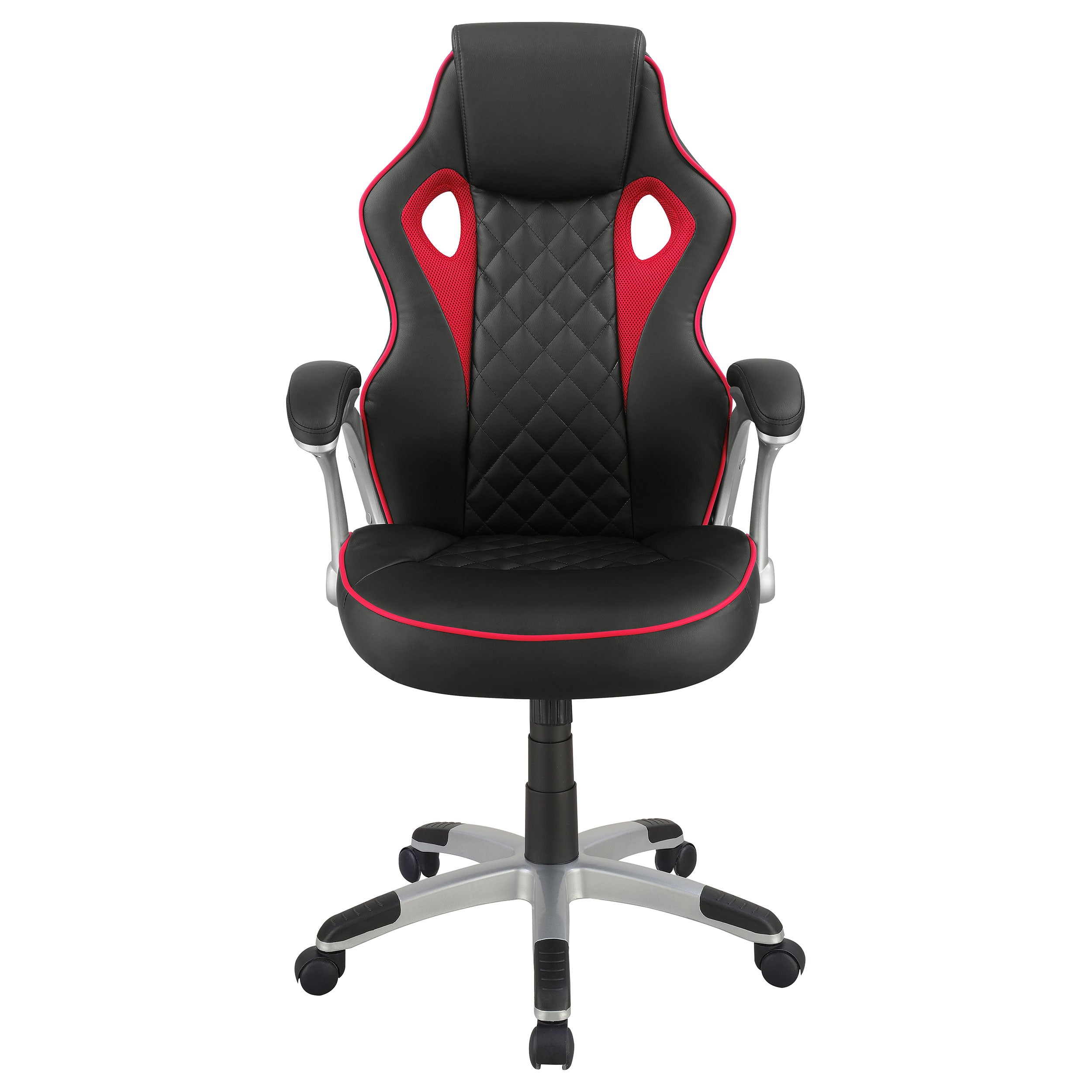 Lucas Upholstered Adjustable Home Office Desk Chair Black — view 4