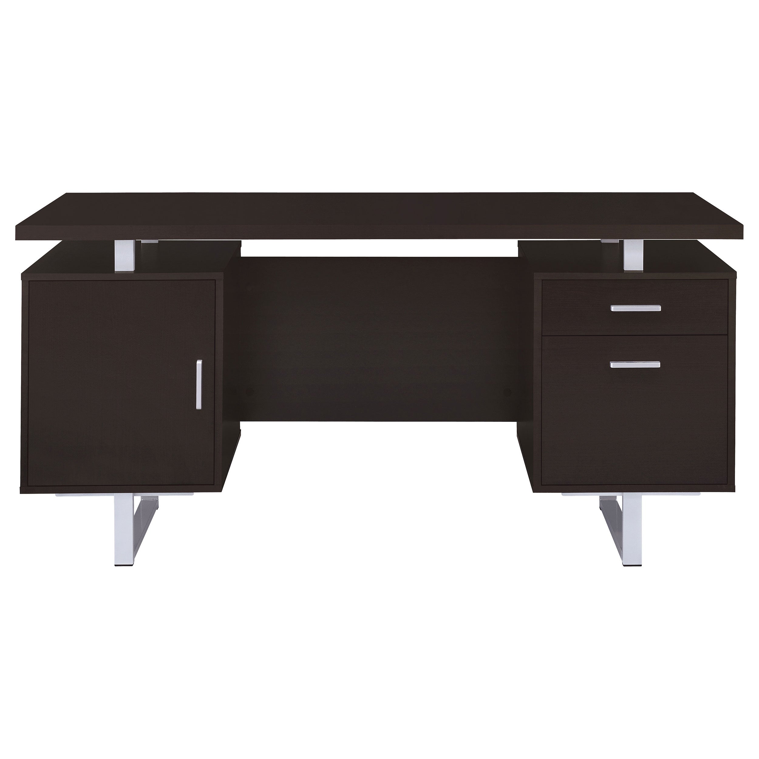 Lawtey 60-inch 2-drawer Office Computer Desk Cappuccino — view 4
