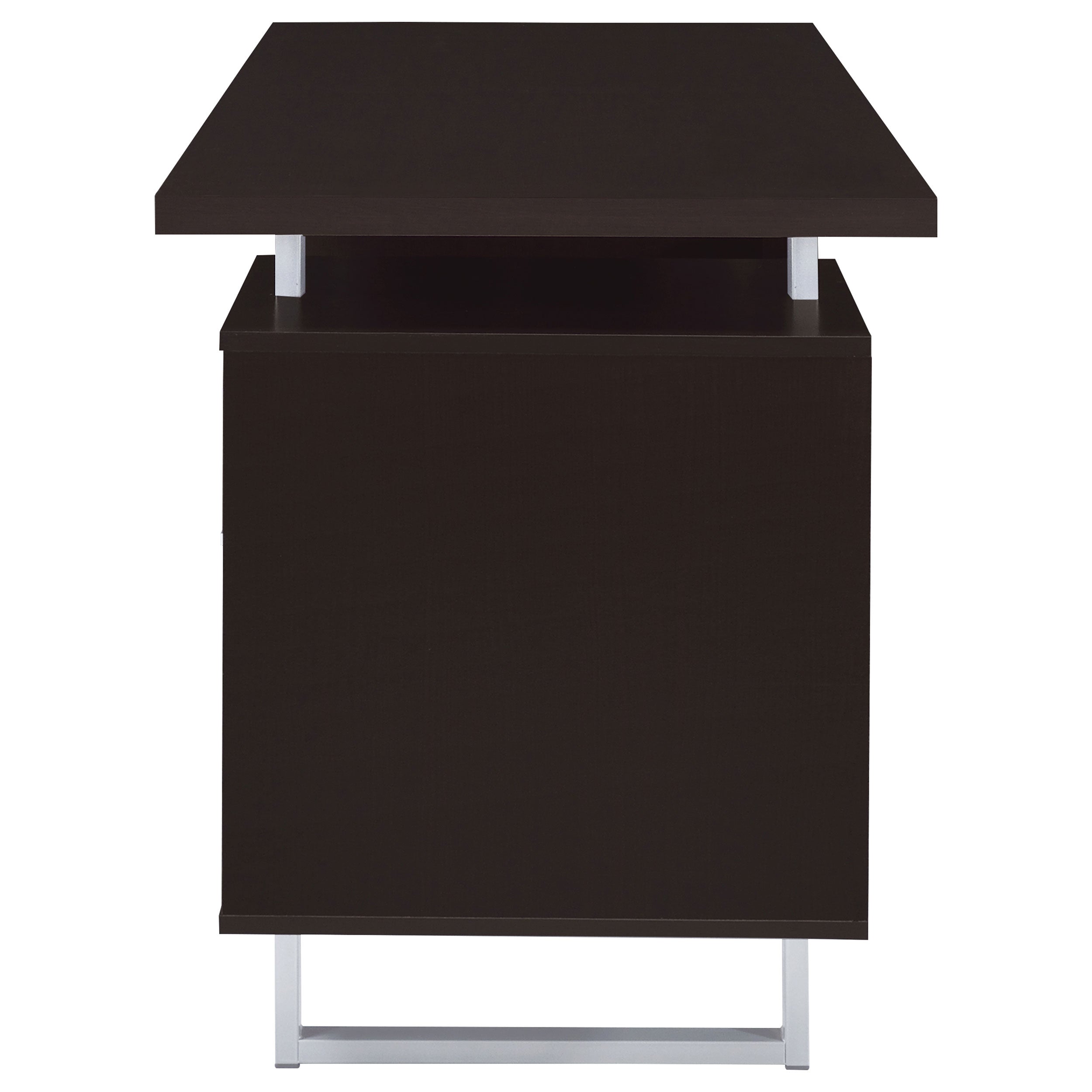 Lawtey 60-inch 2-drawer Office Computer Desk Cappuccino — view 6