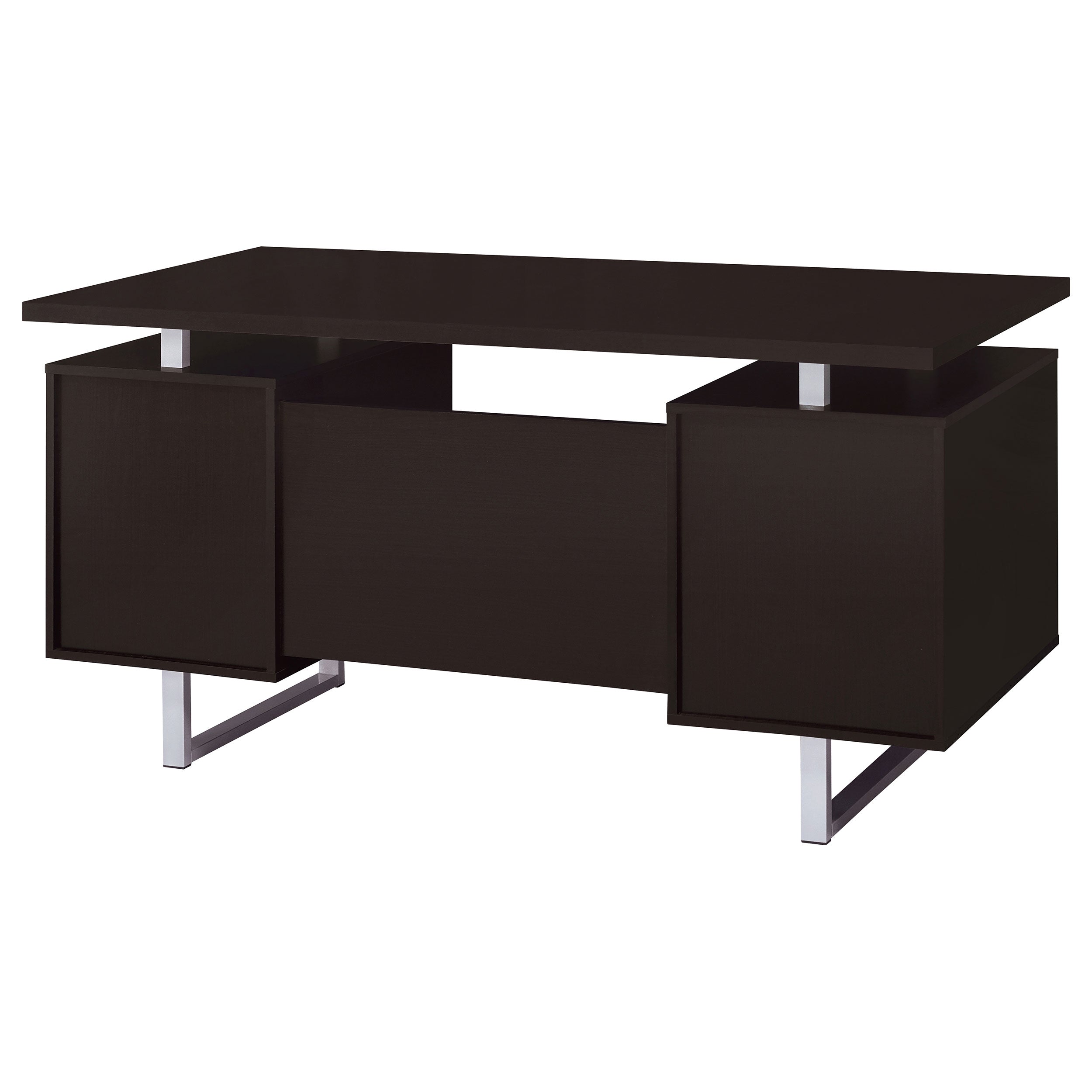 Lawtey 60-inch 2-drawer Office Computer Desk Cappuccino — view 9
