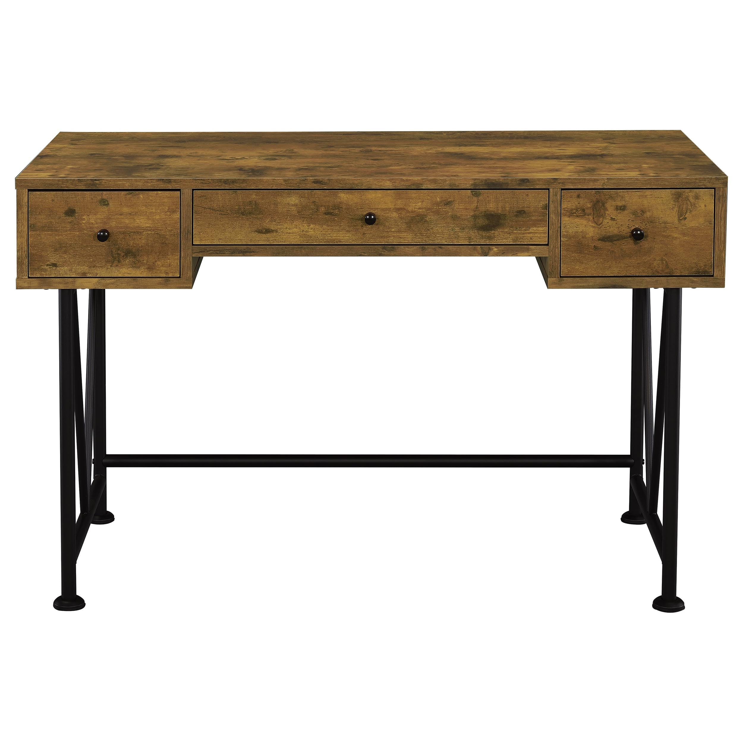 Analiese 2-piece Computer Desk Bookcase Set Rustic Nutmeg — view 7
