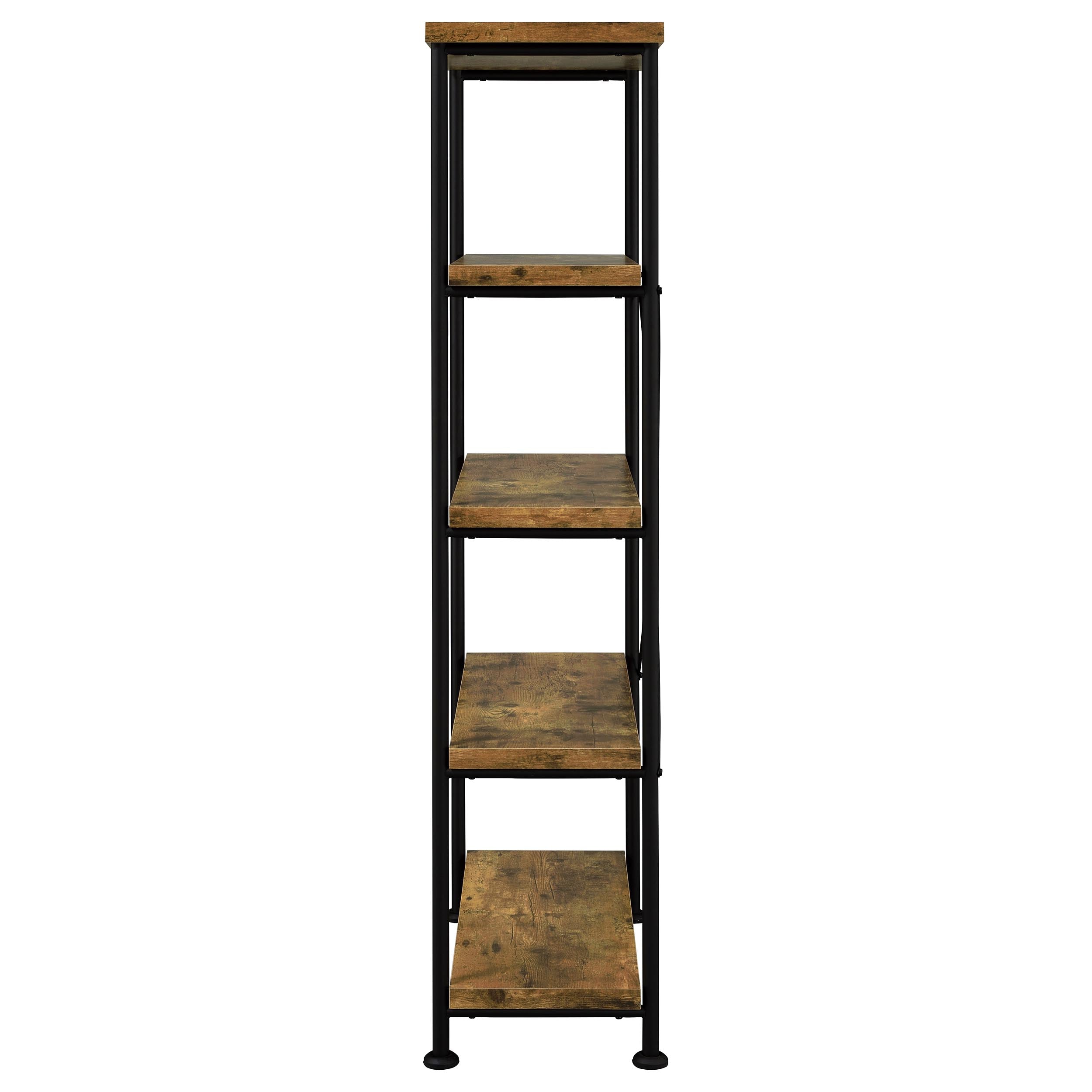 Analiese 2-piece Computer Desk Bookcase Set Rustic Nutmeg — view 10