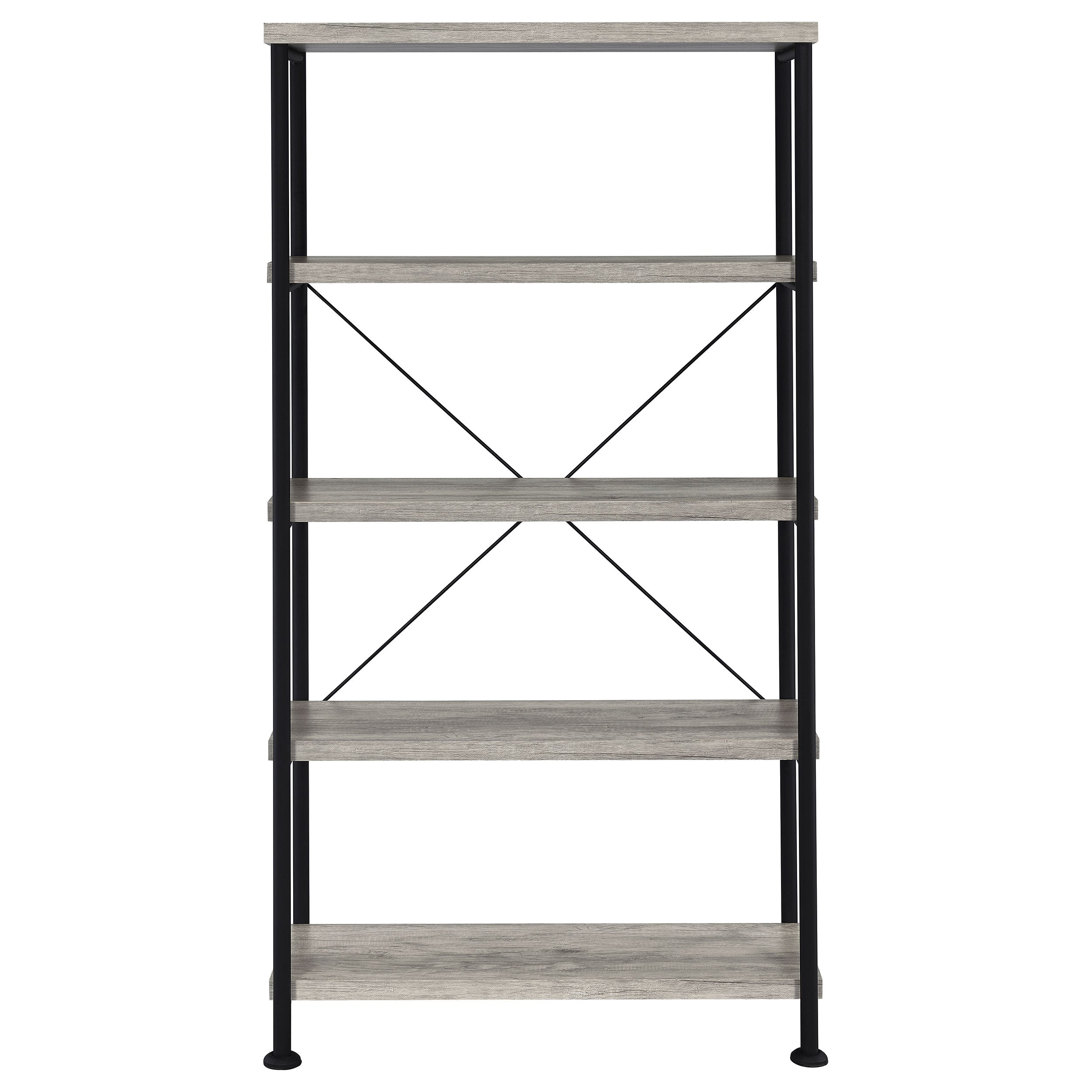 Analiese 63-inch 4-shelf Bookshelf Grey Driftwood — view 3
