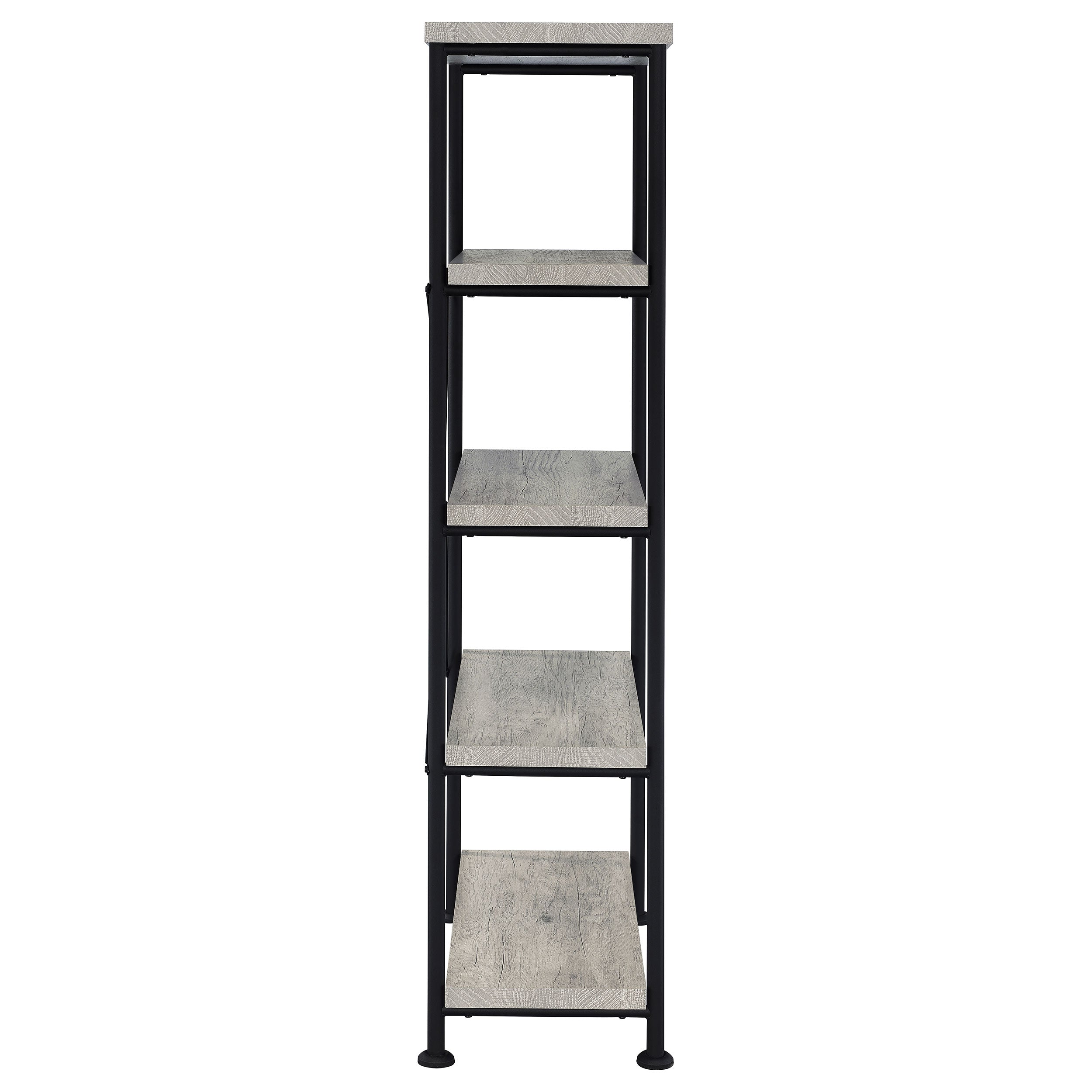 Analiese 63-inch 4-shelf Bookshelf Grey Driftwood — view 7
