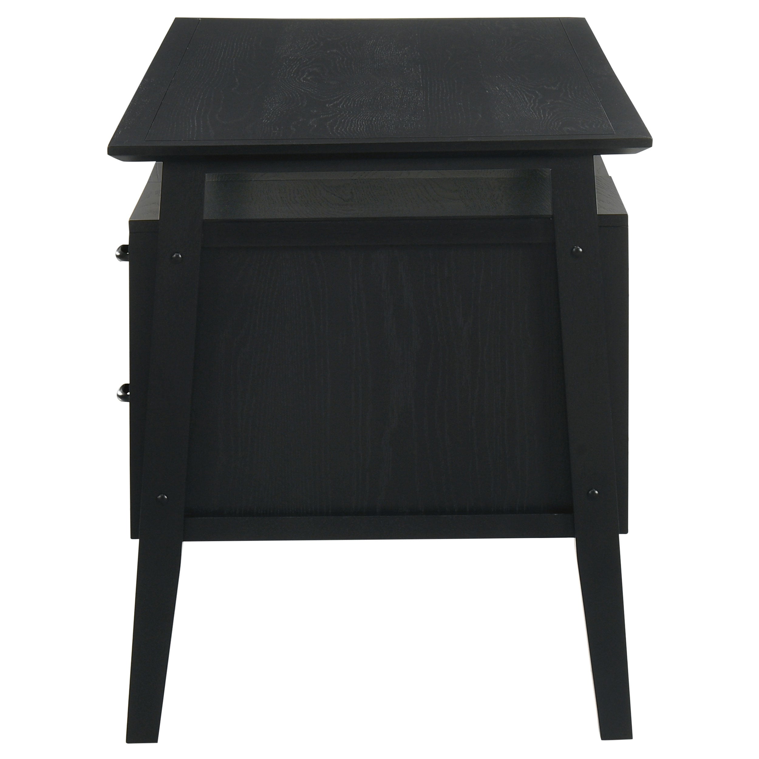 Goodson 64-inch 4-Drawer Double Pedestal Computer Desk Black — view 7