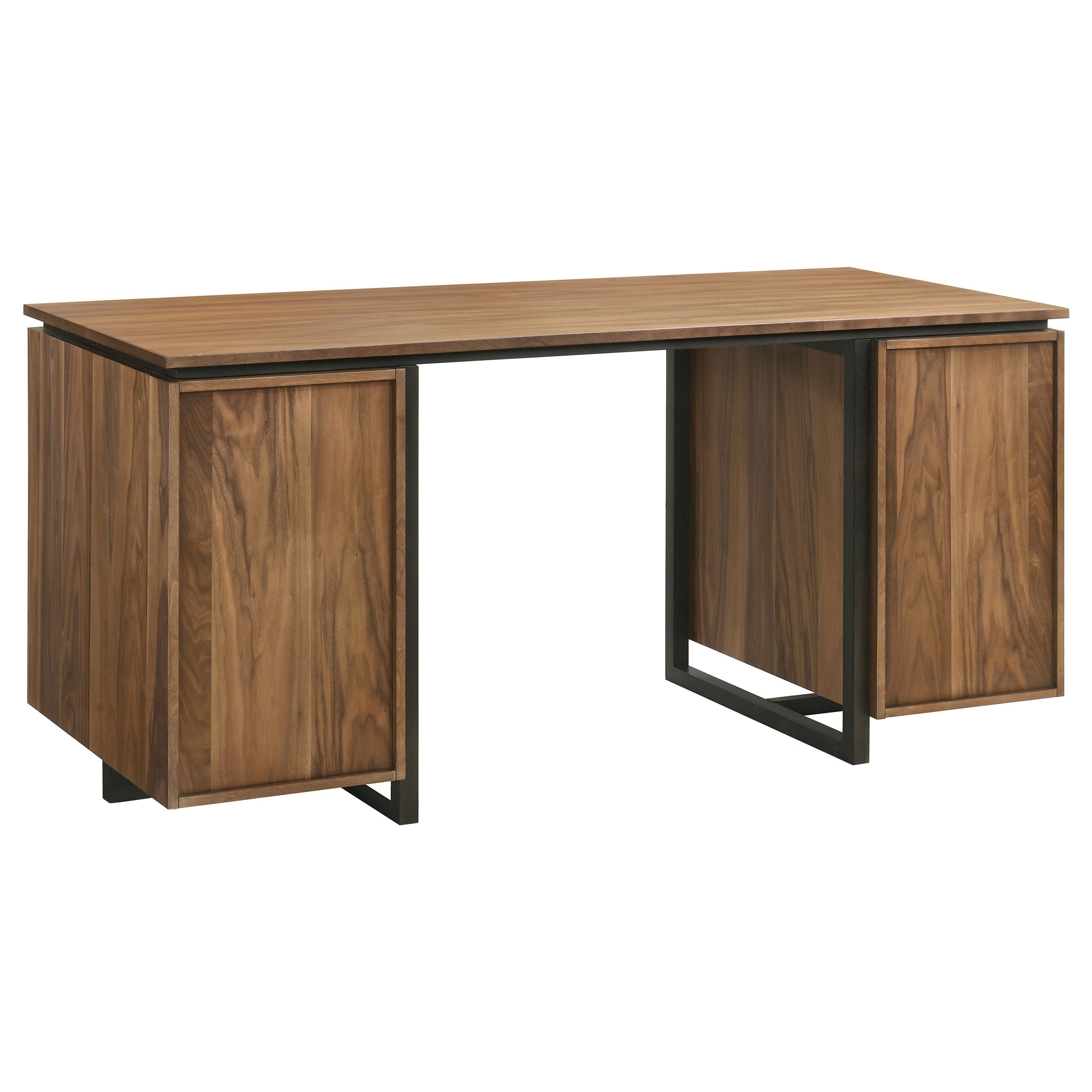 Berhalter 6-Drawer Double Pedestal File Computer Desk — view 8