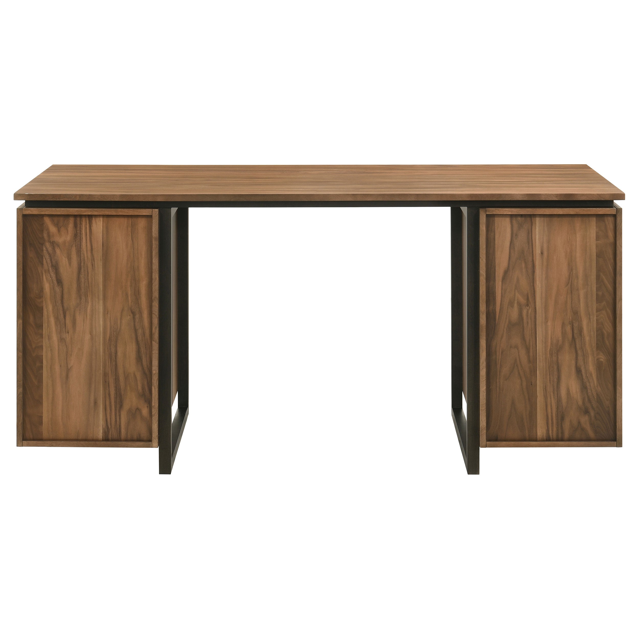 Berhalter 6-Drawer Double Pedestal File Computer Desk — view 9