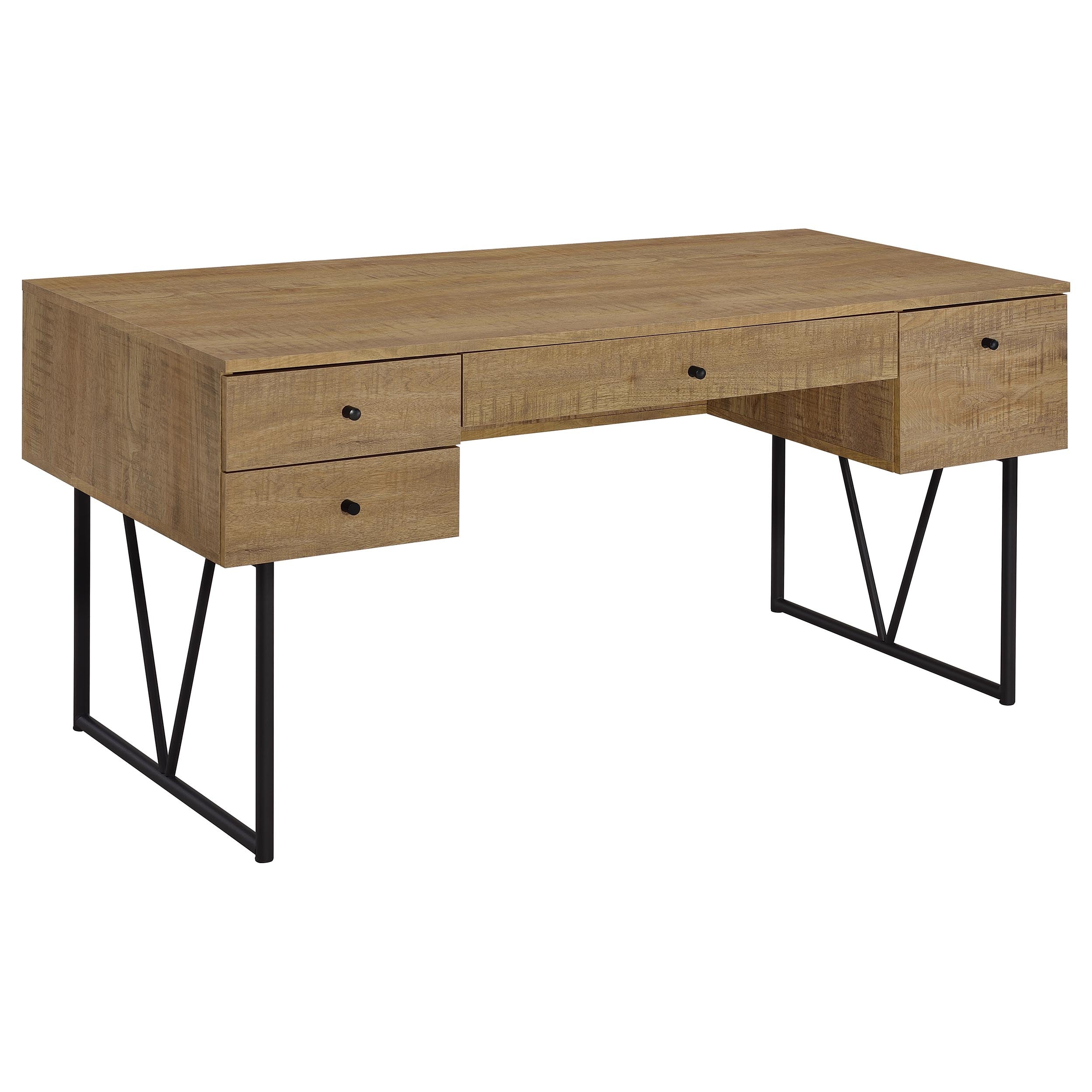 Analiese 63-inch 4-drawer Writing Desk Mango — view 1