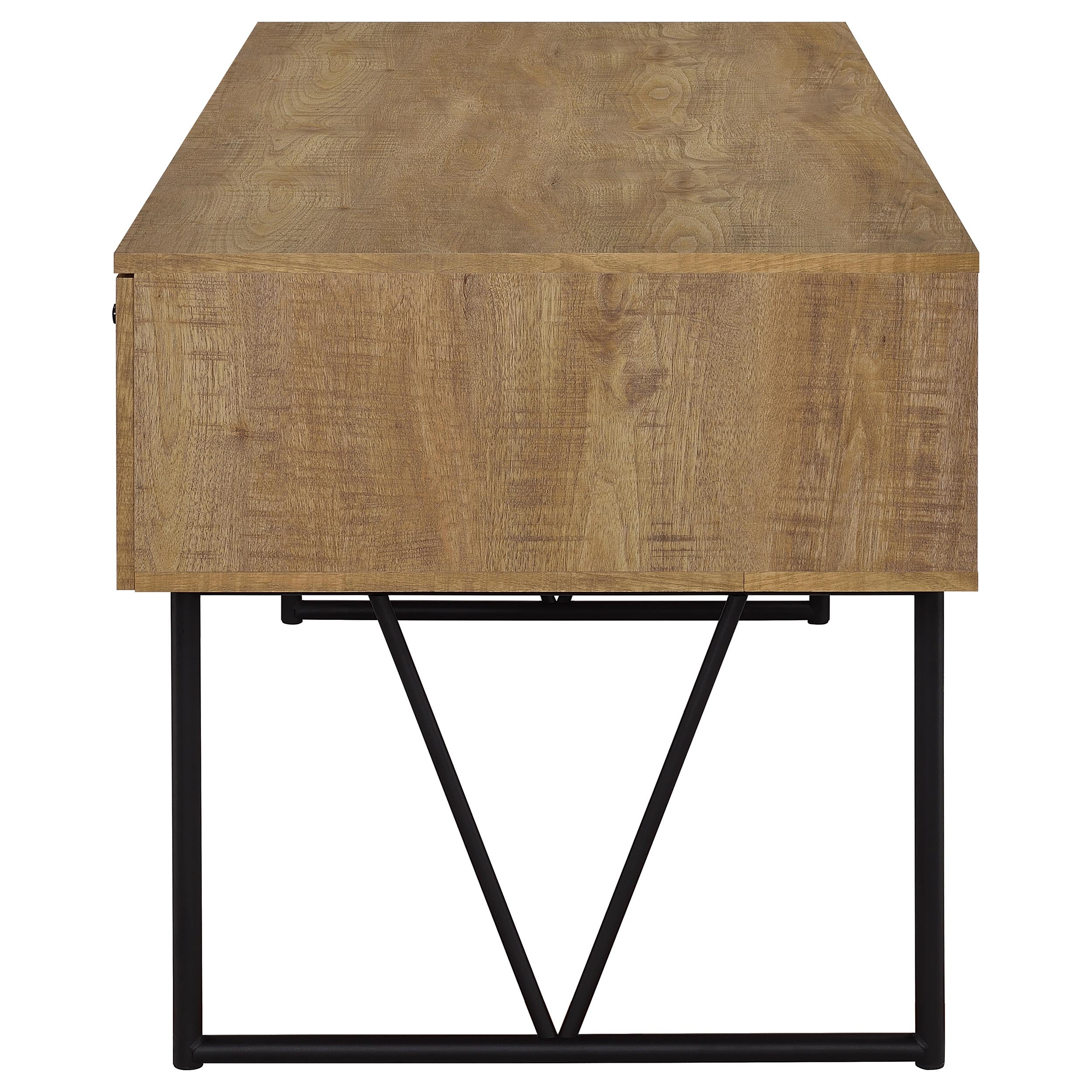 Analiese 63-inch 4-drawer Writing Desk Mango — view 6
