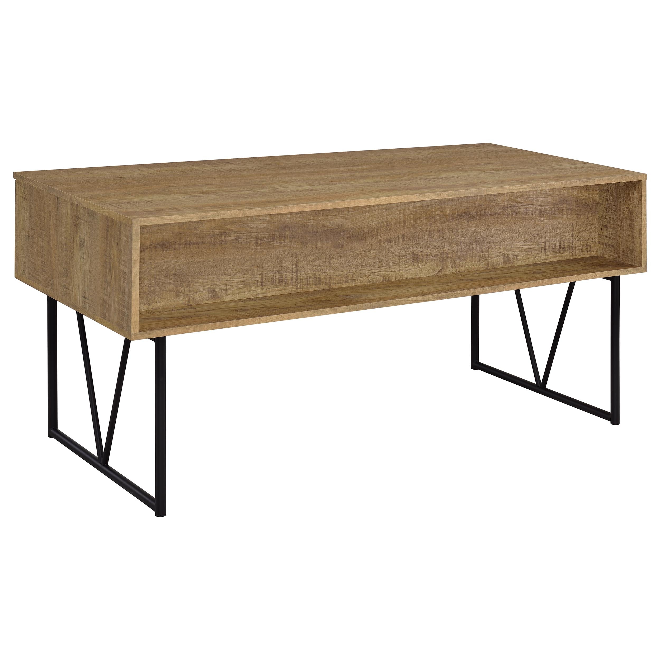 Analiese 63-inch 4-drawer Writing Desk Mango — view 7