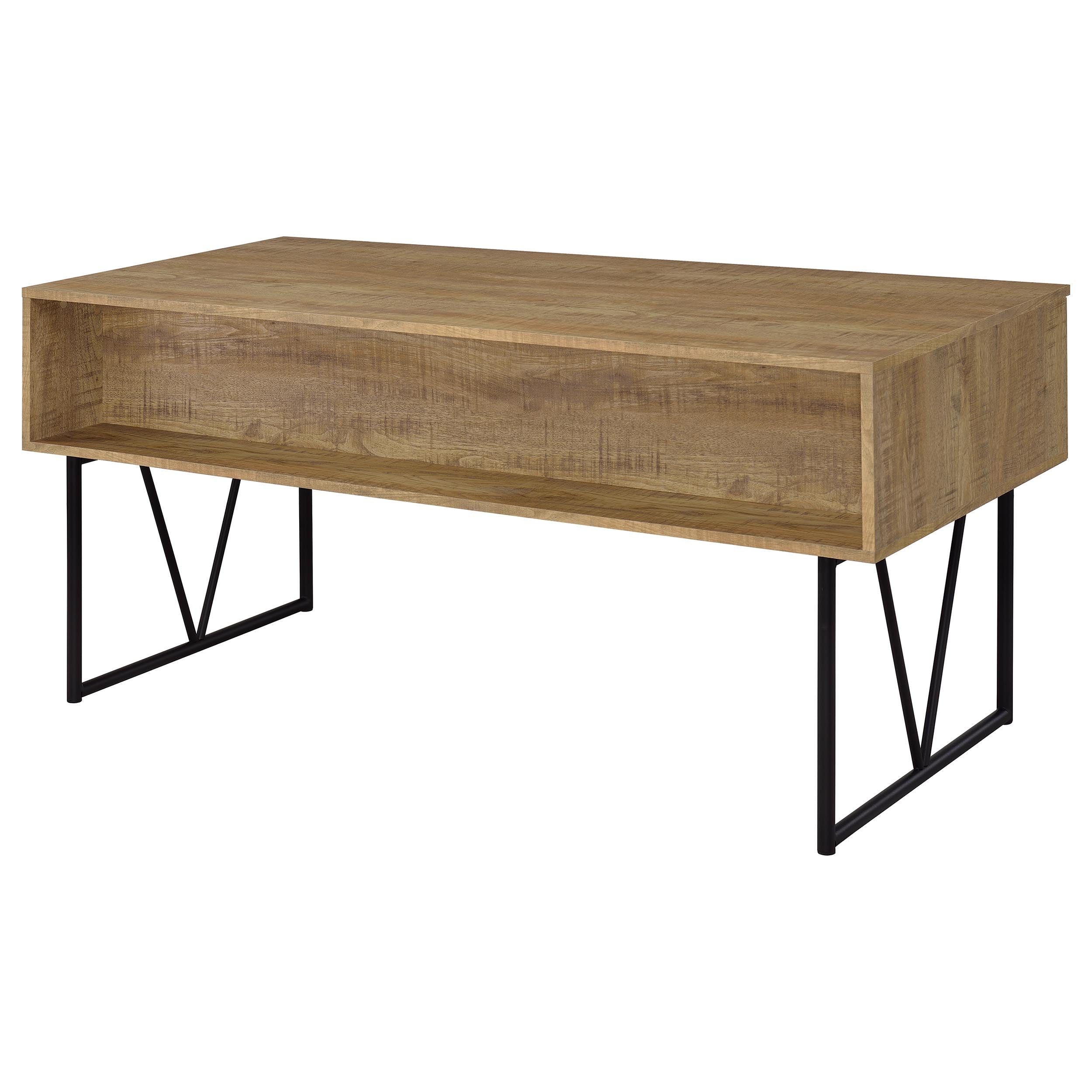Analiese 63-inch 4-drawer Writing Desk Mango — view 8