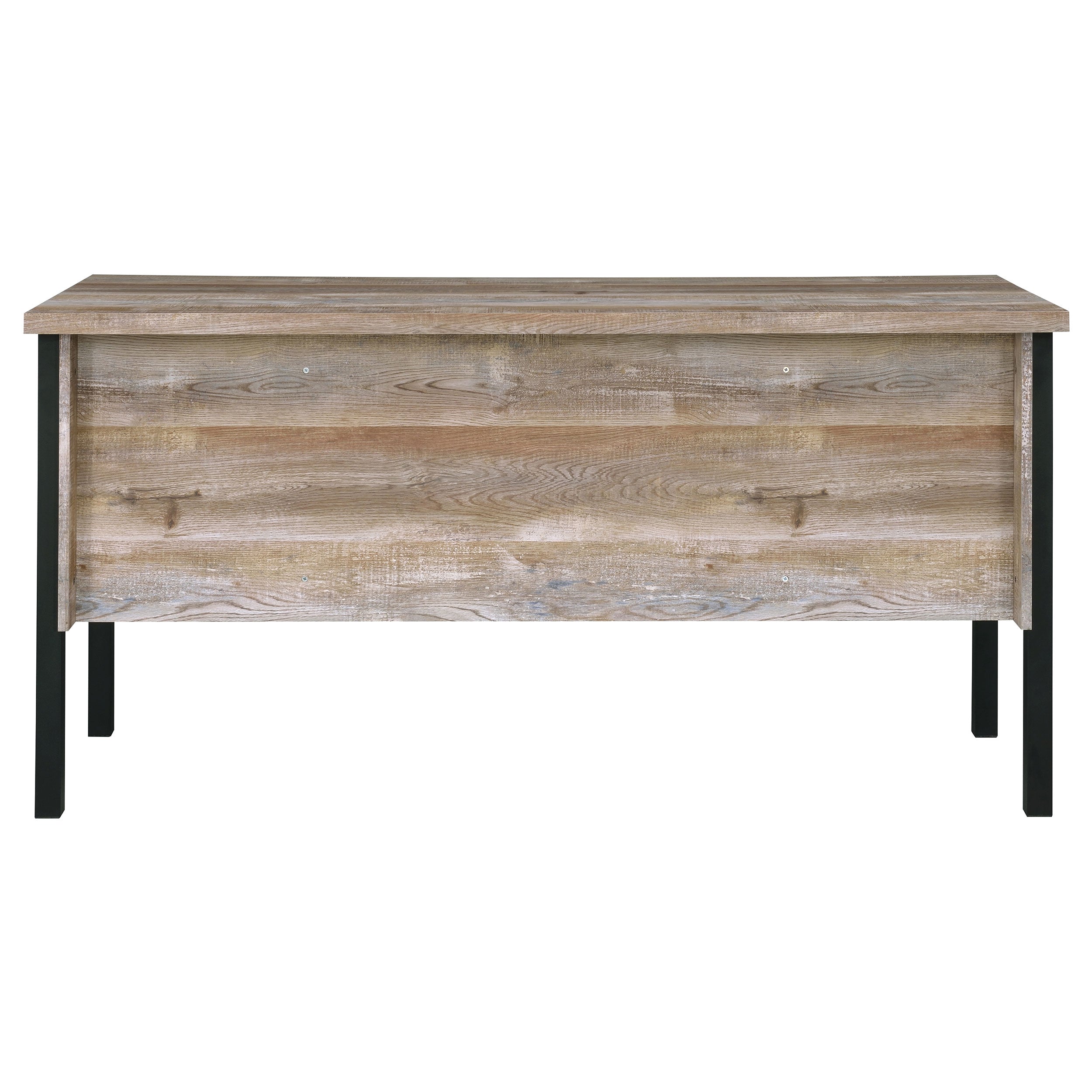 Samson 60-inch 4-drawer Office Computer Desk Weathered Oak — view 7