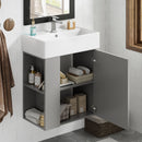 Modern Floating Bathroom Vanity With Ceramic Basin Perfect For Small Bathrooms