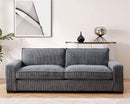 Luxe - Corduroy Sofa With Sleek Design, Spacious And Comfortable 3 Seater Couch