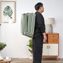 Foldable Portable Camping Chair With Carry Bag 14 Position Adjustable Recliner For Adults Cotton & Metal Frame For Outdoor Travel, Picnic, Or BBQ - Light Green