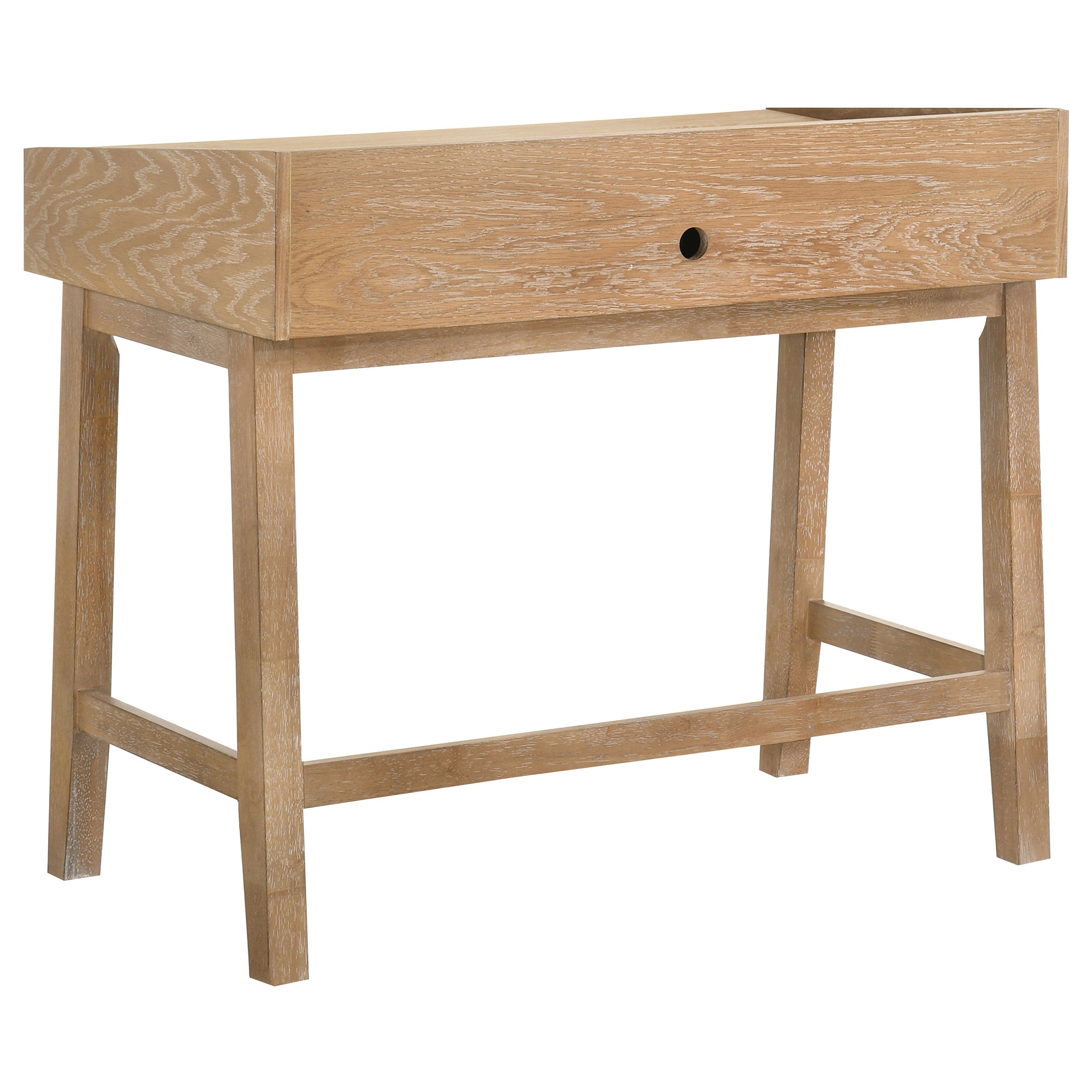 Fabian 38-inch Computer Desk with Keyboard Drawer Distressed Light Brown — view 8