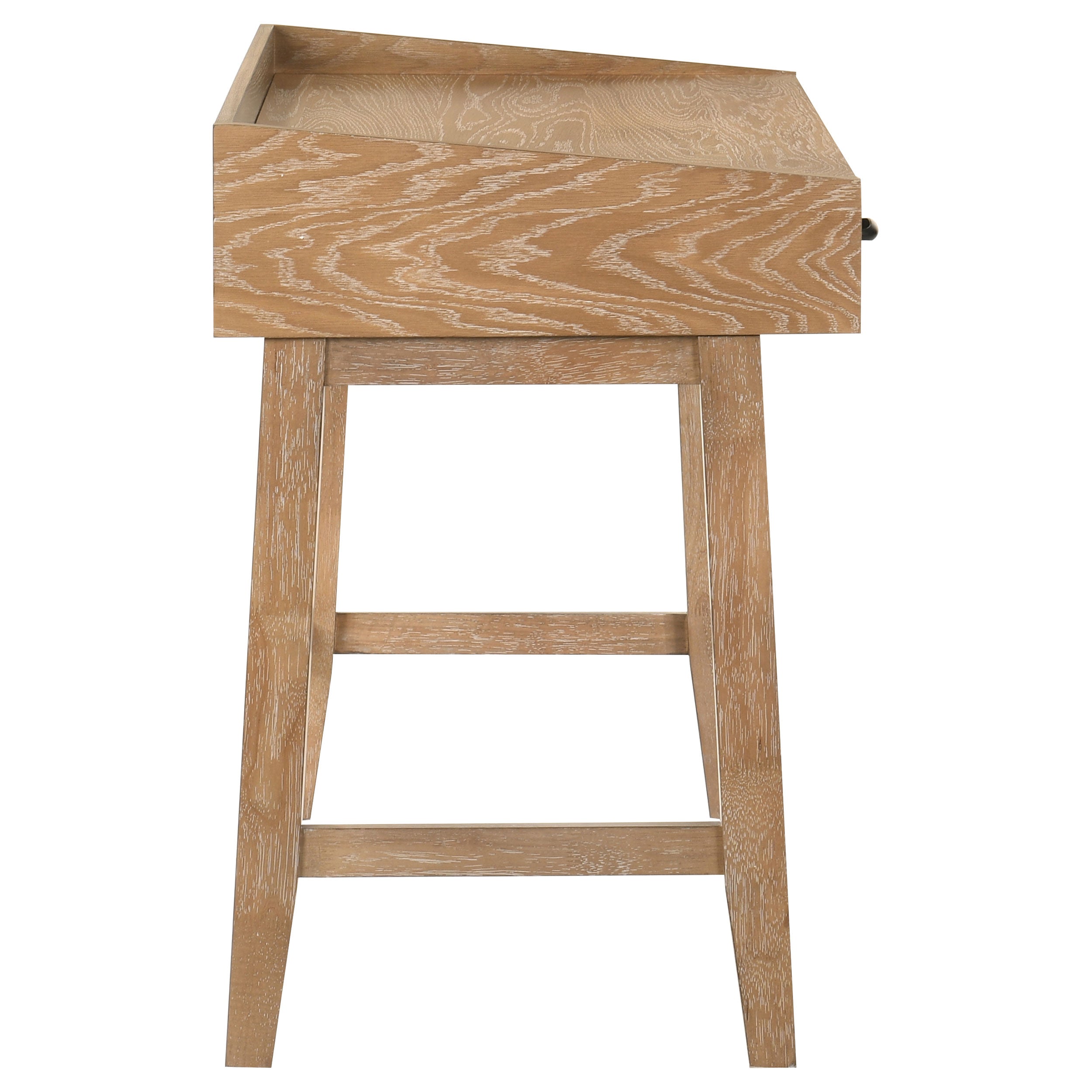 Fabian 38-inch Computer Desk with Keyboard Drawer Distressed Light Brown — view 11
