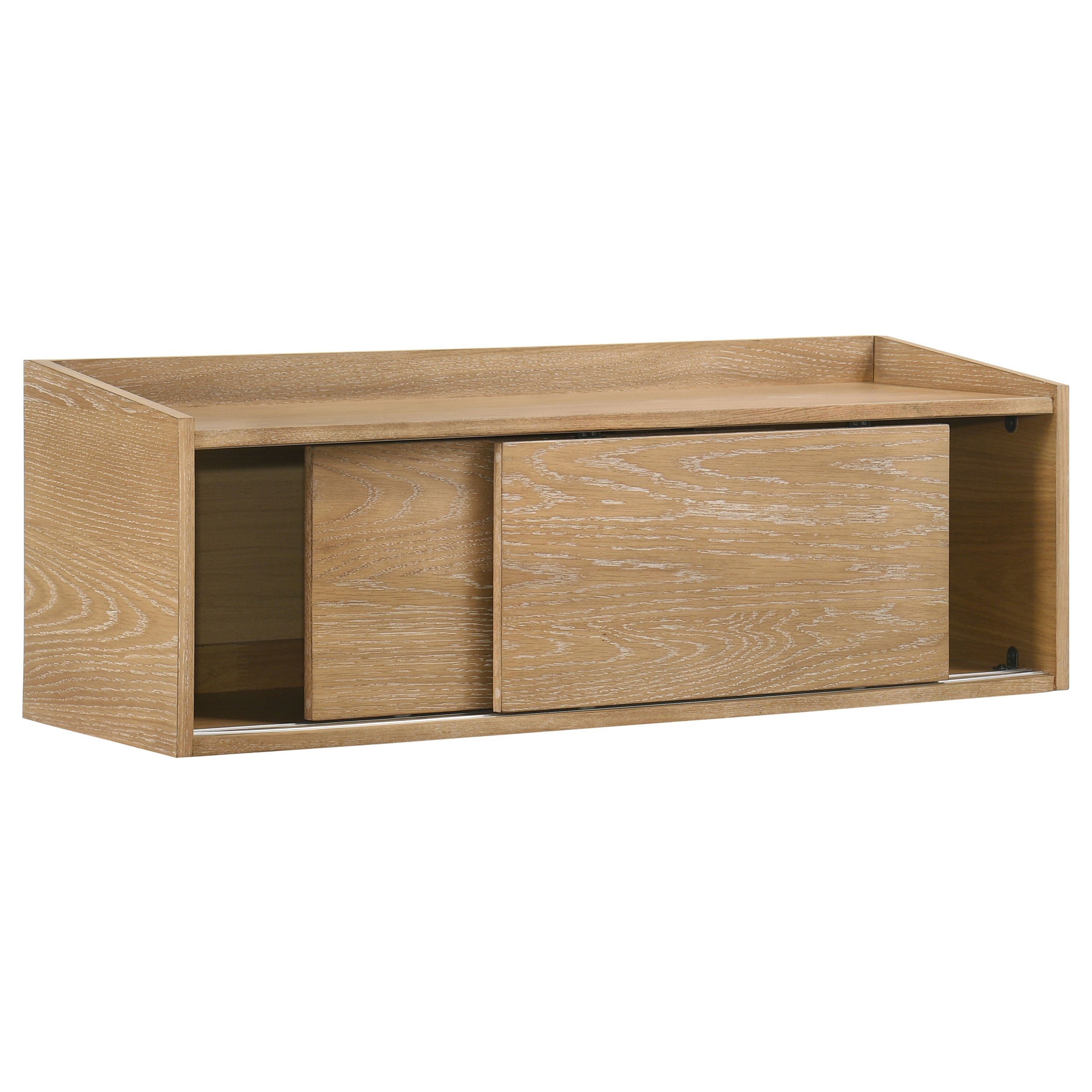 Fabian Bookshelf Bridge with Cubbies Distressed Light Brown — view 1