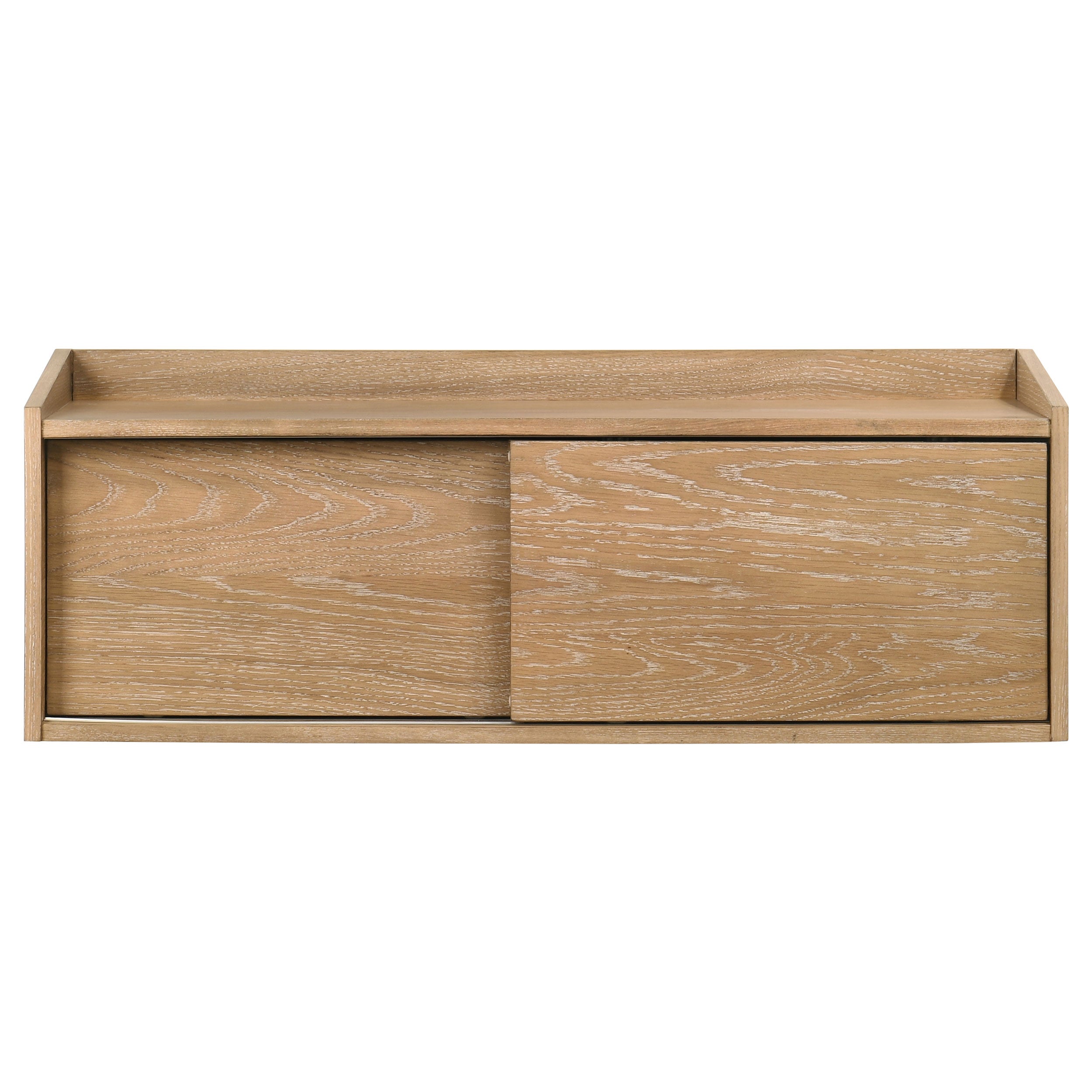 Fabian Bookshelf Bridge with Cubbies Distressed Light Brown — view 5