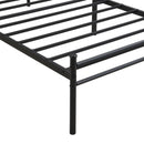 Modern Metal Bedframe With Headboard, Durable Steel Structure