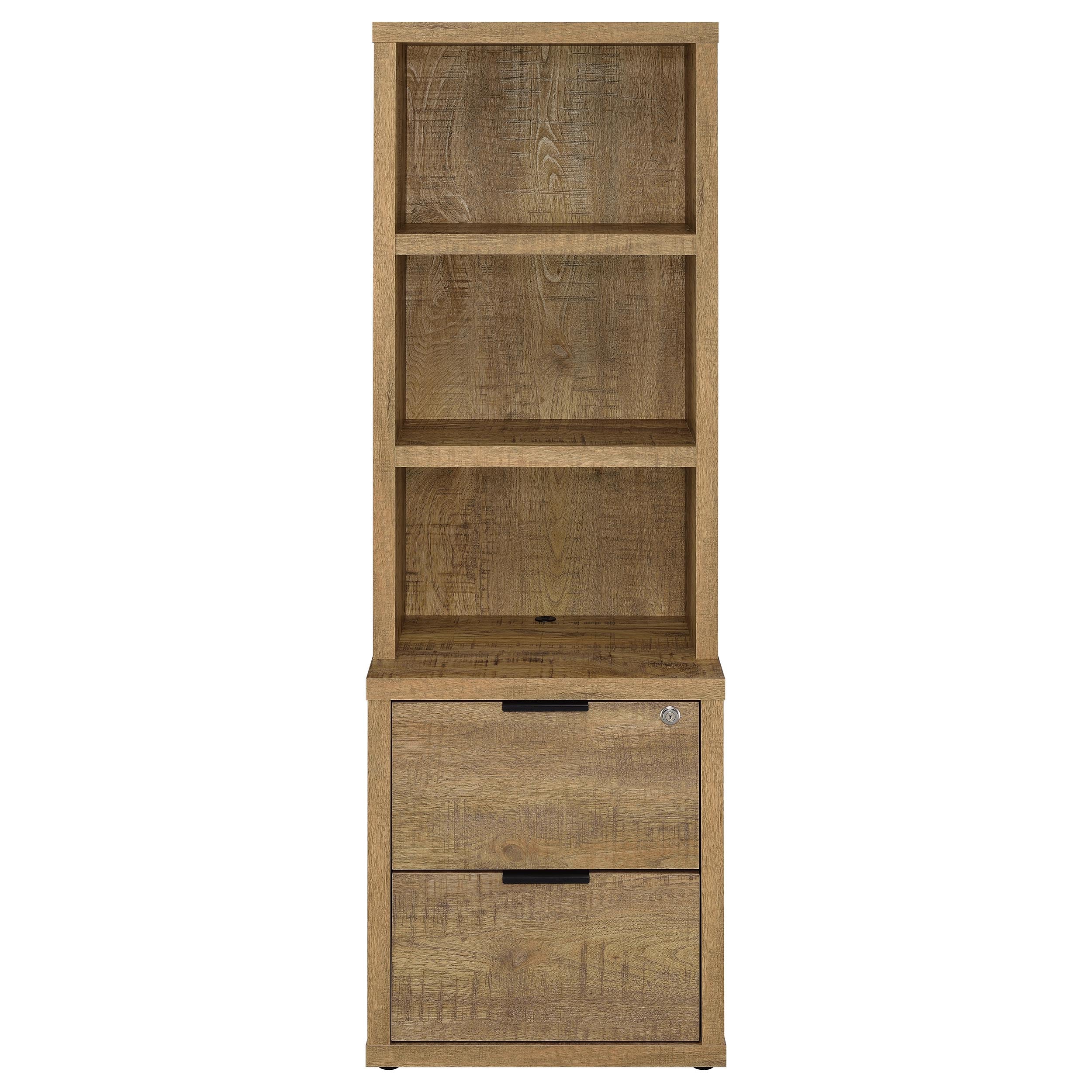 Westpark 3-piece Wall Unit Bookcase Set with USB Mango — view 5