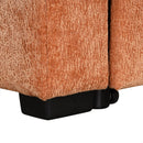 Contemporary L Shaped Convertible Sofa Bed With Pull Out Bed, Cup Holders, And Storage