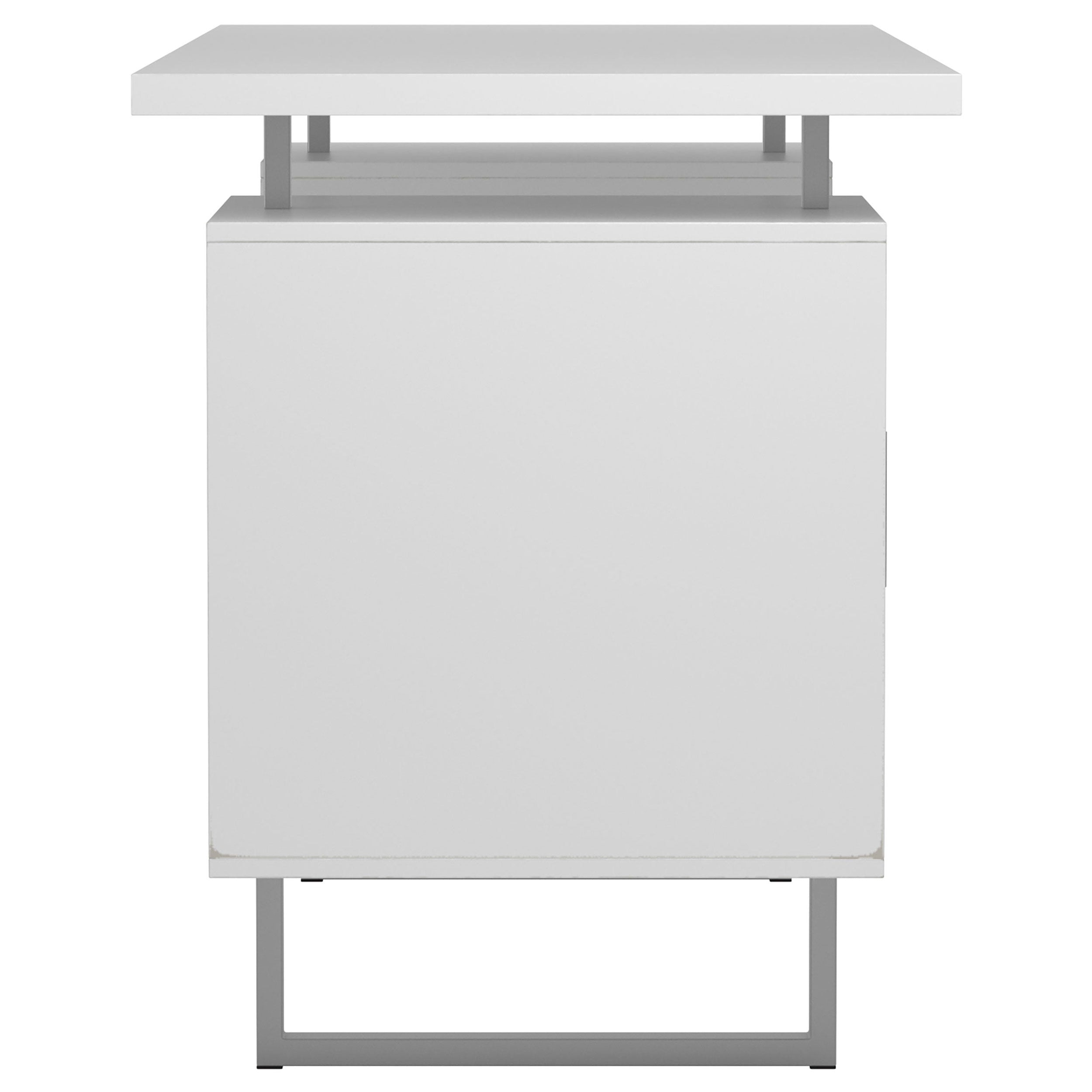 Lawtey 60-inch 2-drawer Computer Desk White High Gloss — view 11
