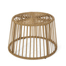 2 Piece Rattan Patio Set With Club Chair And Side Table - Beige / Light Brown