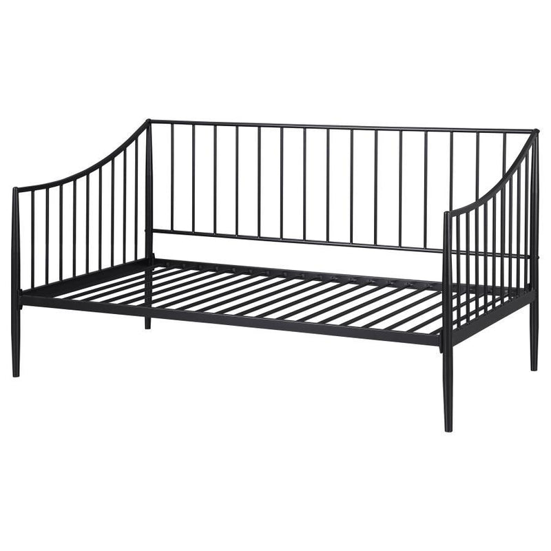 Newbury - Metal Twin Daybed Bed Frame - Matte Black