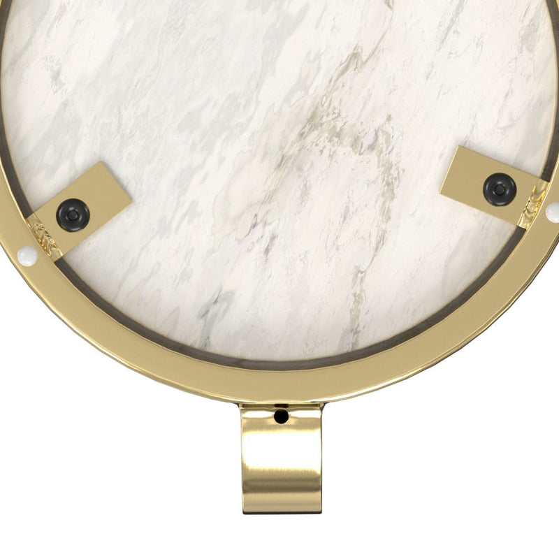 Sylvie - Side Table - White / Gold