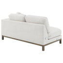 Geneva - Boucle Upholstered Sectional Chaise Sofa - Sand