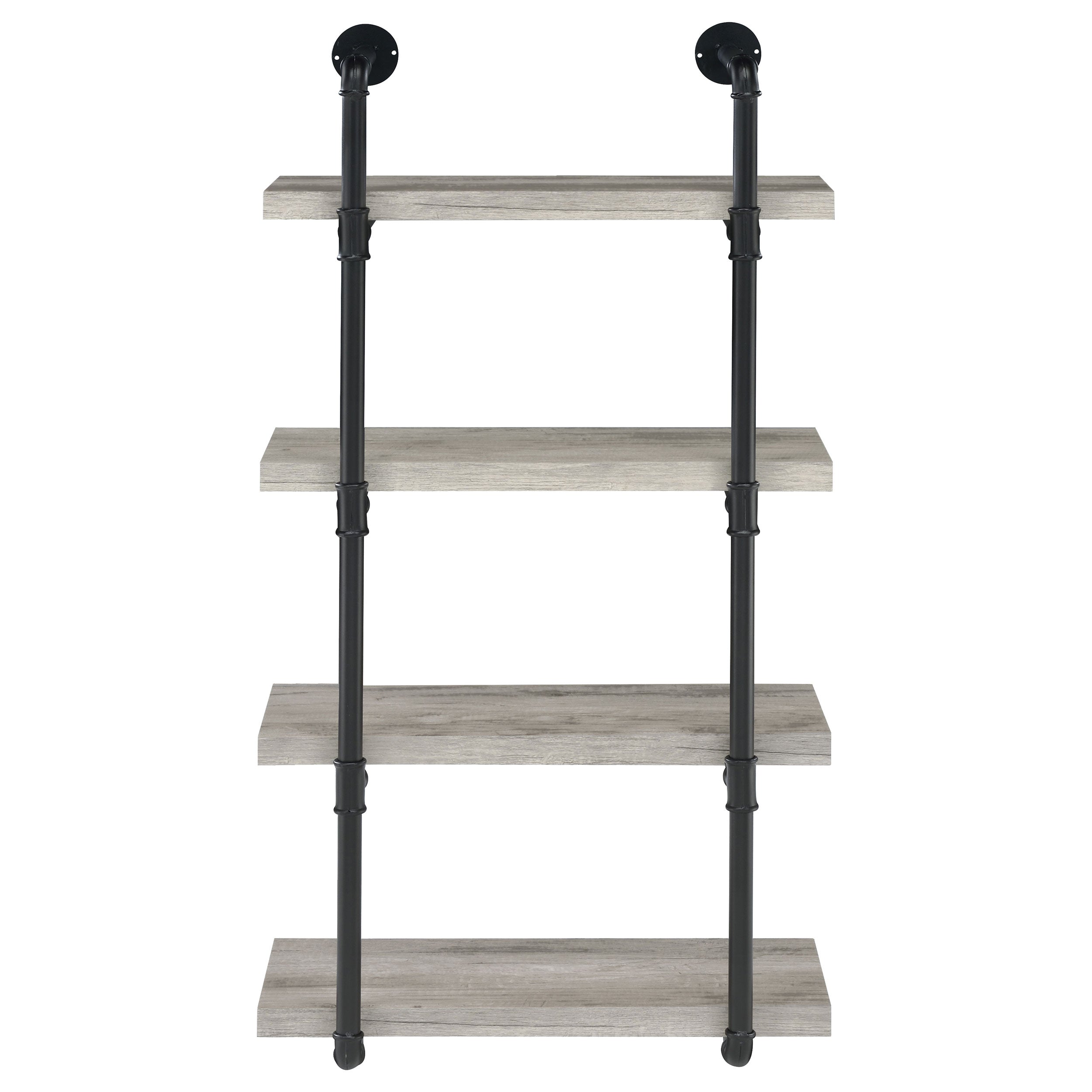 Elmcrest 24-inch 4-shelf Wall Bookshelf Grey Driftwood — view 3