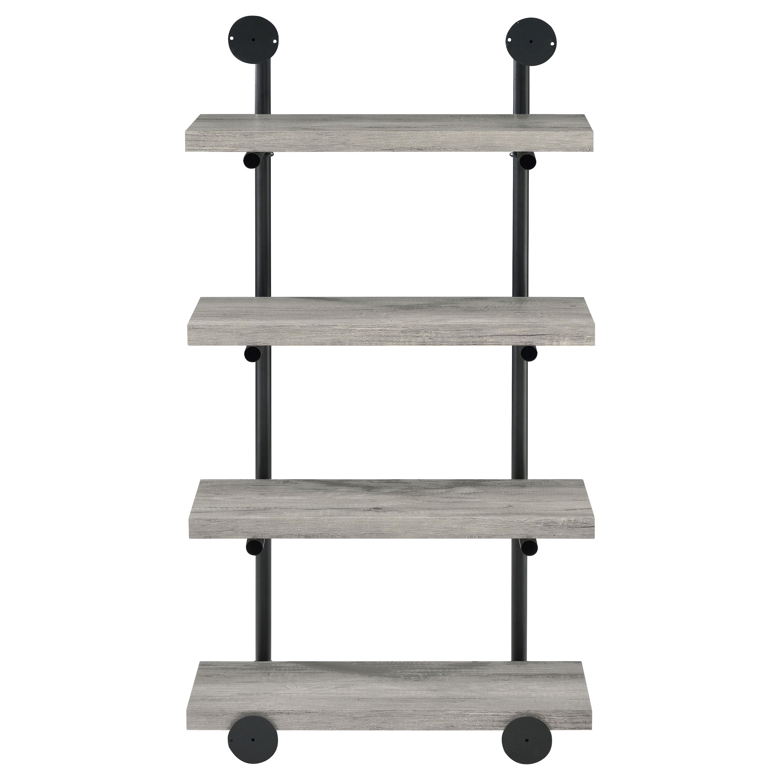 Elmcrest 24-inch 4-shelf Wall Bookshelf Grey Driftwood — view 7
