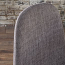 Modern Minimalist Fabric Dining Chair With Iron Legs