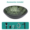 Vessel Sink With Faucet And Pop-Up Drain