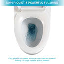 Sleek 1 Piece Toilet With Single Flush And Soft Closing Seat - White