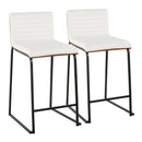 Mason Mara - Contemporary Fixed Height Quality Counter Stool (Set of 2)