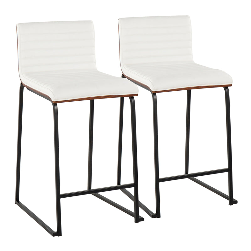 Mason Mara - Contemporary Fixed Height Quality Counter Stool (Set of 2)