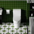 Gloss Tornado Flush 1 Piece Elongated Toilet With Siphonic Side Press, ADA Comfort Chair Height - Gloss White