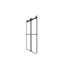 Frameless Shower Door, Double Sliding Shower Door, Clear Tempered Glass Shower Enclosure With Square Rail, Double Side Easy Clean Coat, Finished With Buffer