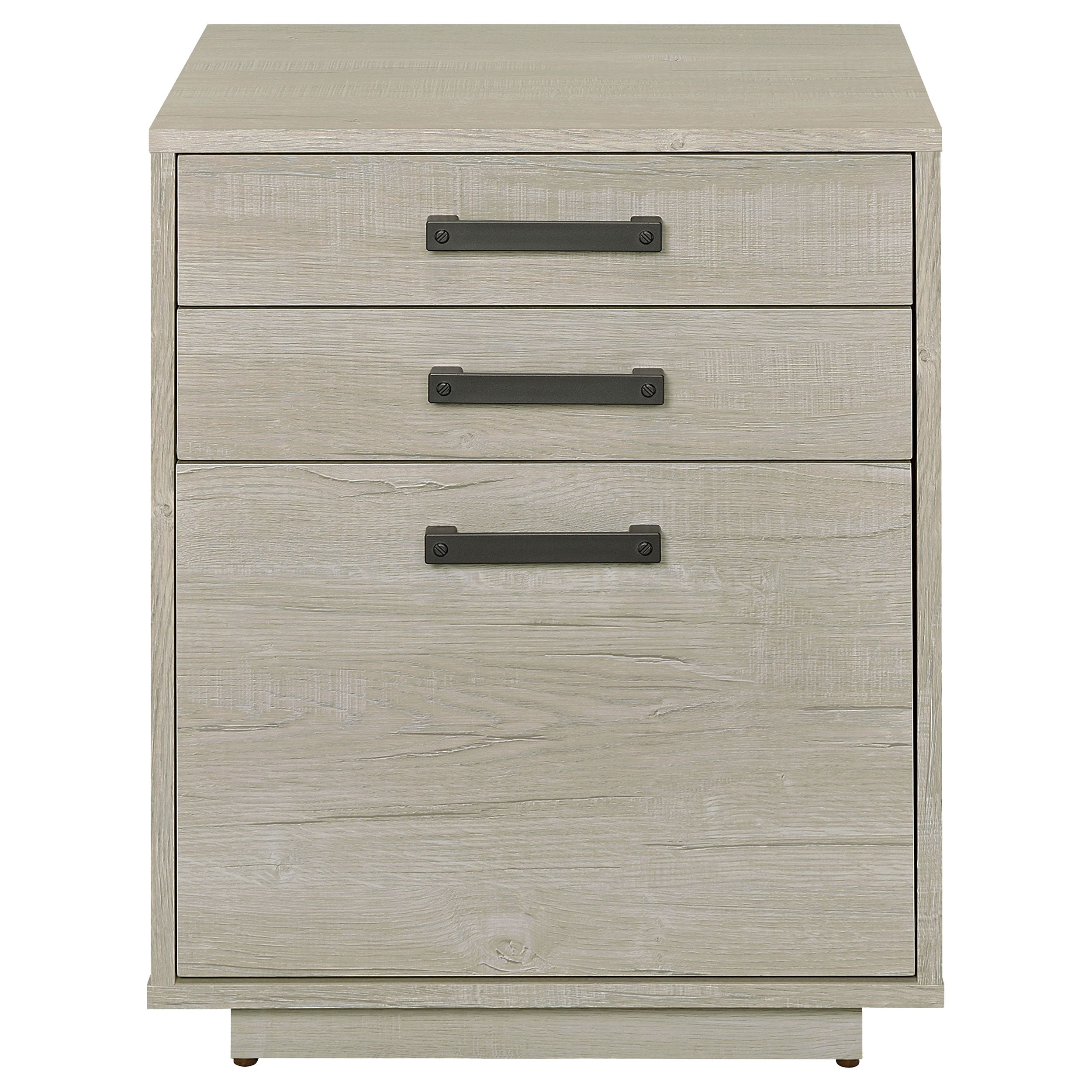 Loomis 3-drawer Home Office File Cabinet Whitewashed Grey — view 4
