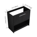 Modern Freestanding Bathroom Vanity With 2 Doors