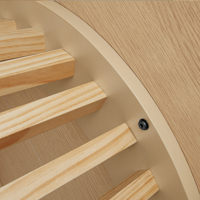 Modern Round Coffee Table With Grille Moldin