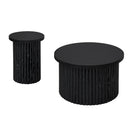 Modern Round Coffee Table And Side Table (Set of 2)